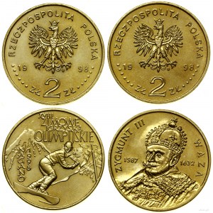 Polska, zestaw 2 x 2 złote, 1998, Warszawa