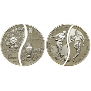 Polska, zestaw: 1 x 10 złotych, 1 x 10 hrywien, 2012, Warszawa