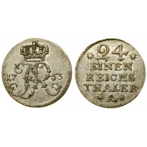 Niemcy, 1/24 talara, 1753 A, Berlin