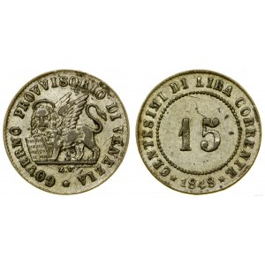 Włochy, 15 centesimi, 1848, Wenecja