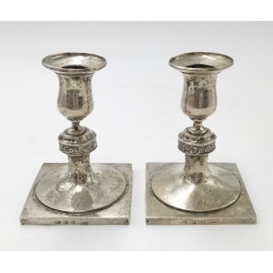 Kazimierz KLIMASZEWSKI (19th century - active 1830-1851), Pair of candlesticks