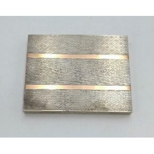 Art déco snuff box inlaid with gold