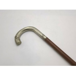 Walking stick with silver handle