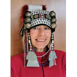 Headgear for women of the Akha hill tribe of Thailand.