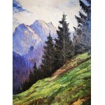 Górski pejzaż - malarstwo niemieckie