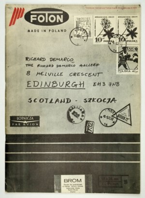 Exposition d'artistes polonais contemporains à Édimbourg. 1972.