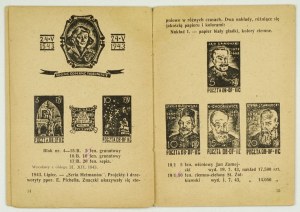 CATALOGUE of stamps of the camp post office in Dobiegniew (Woldenberg II C). Cracow 1945; Pioneer Publishing House. 16, s. 35, [1]. opr....