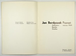 CBWA. Jan Berdyszak. Malarstwo, rzeźba, grafika. 1969.