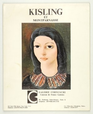 Cernuschi, Galerie. Kisling und Montparnasse. Paris, [XI-XII 1973]. 8, pp. [28]. pamphlet.