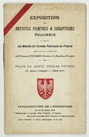 Mostra d'arte polacca a Parigi per aiutare i soldati feriti. 1918.