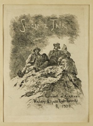 W. Eliasz-Radzikowski - Studien aus dem Tatra-Gebirge. 1904. Radierung aus der Mappe 