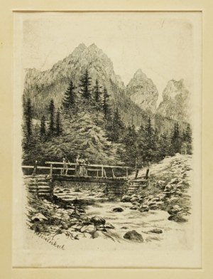 W. Eliasz-Radzikowski - In Koscieliska. 1904. etching from the portfolio 