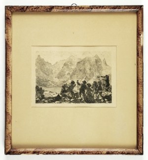 W. Eliasz-Radzikowski - Morskie Oko. 1904. Gravure à l'eau-forte tirée du portfolio 