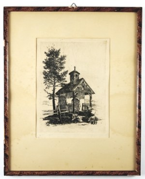 W. Eliasz-Radzikowski - Chapel on Bachledach. 1904. etching from the portfolio 