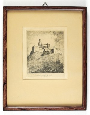 W. Eliasz-Radzikowski - Lubownia, castle on the Spiż. 1904. etching from the portfolio 