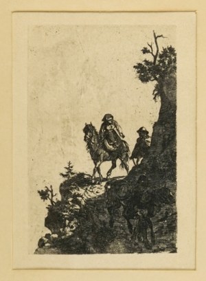 W. Eliasz-Radzikowski - Au col de la montagne. 1904. Gravure à l'eau-forte tirée du portfolio 