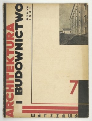 ARHITEKTURA a stavebnictví. R. 7, č. 7. 1931