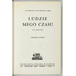 NAGÓRSKI Zygmunt [Julian] senior - Ludzie mego czasu. Sylwetki. Trzynaście ilustracji. Paryż 1964. Księg. Polska. 8,...