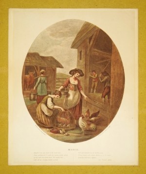 BARTOLOZZI F. - Months of the year. 12 lithographs from the second half of the 19th century.
