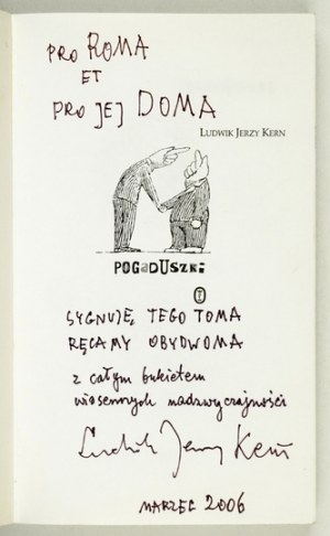 KERN L. J. - Pogaduszki. 2002. Dedykacja autora.