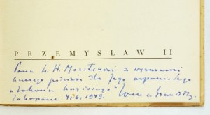R. Brandstaetter - Przemysław II. Dedica dell'autore. 1949.