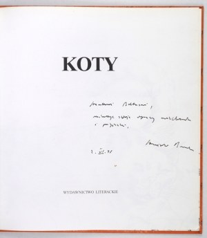 Eliot T. S. - Kočky. 1995. věnování S. Barańczak, překladatel.