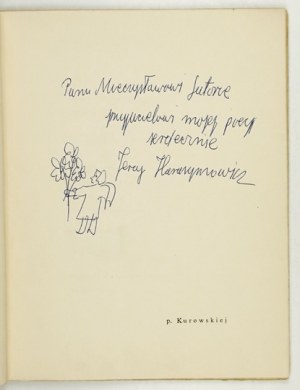 HARASYMOWICZ Jerzy - Pastorałki polskie. 1966. Venovanie autora.