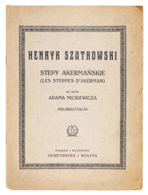 SZATKOWSKI H. - Notes sur les 