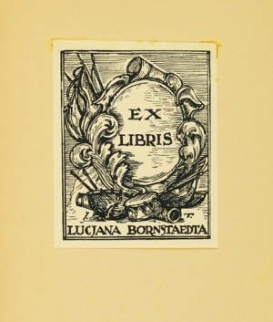 TOM Józef - Ex-librises of Józef Tom. With a foreword by Wł. Skoczylas. [Part] 2. Warsaw 1933. Towarzystwo Miłośników Exlibrisów....