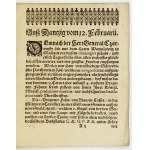 [CZARNIECKI Stefan]. Ausführliche Specification durch der jüngst Herrn General Czarnetzky eroberten Schwedischen Fahnen ...