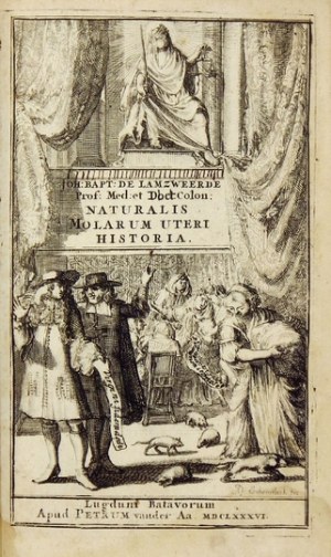 Latinské gynekologické pojednanie z roku 1686.