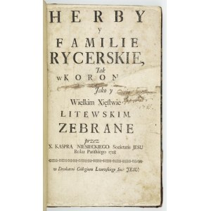 NIESIECKI Kasper - [Fragment: Korona Polska Przy Złotey Wolnosci Starożytnemi Wszystkich Kathedr,...