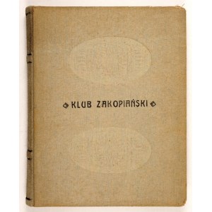Księga Klubu Zakopiańskiego z 1947; wpisy W. Broniewskiego, J. Meissnera i in.