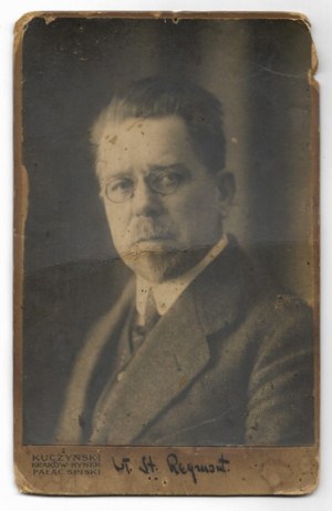 Widmung an W. S. Reymont auf einer Fotografie von 1918.