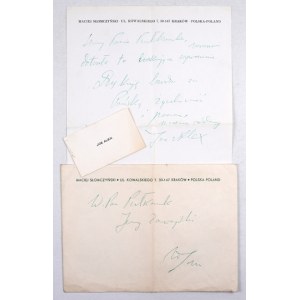 [SŁOMCZYŃSKI Maciej]. Short handwritten manuscript letter by Maciej Slomczynski to Col. Jerzy Zawiejski,...