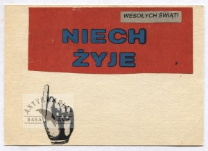 Szymborska W. - Patchwork e lettera manoscritta datata XII 1983.