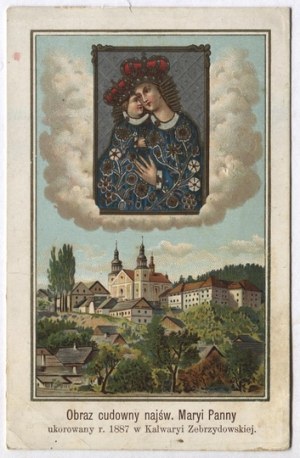 Miraculous IMAGE of the Blessed Virgin Mary adorned [!] 1887 in Kalwarya Zebrzydowska....