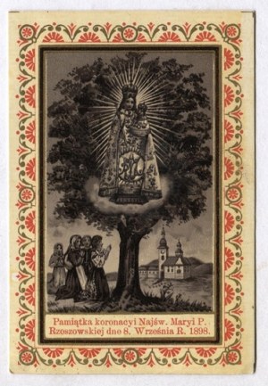 MEMORIALE dell'incoronazione della Beata Vergine Maria di Rzeszów l'8 settembre 1898. 1898.