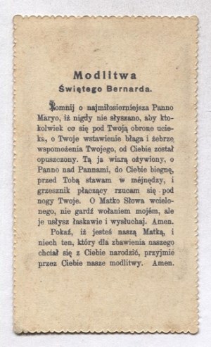 Suvenír z Čenstochovej. Zázračný obraz Panny Márie Čenstochovskej. [okolo 1900?].