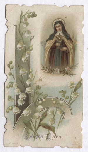 HOLY CLARA. [ca. 1900?].