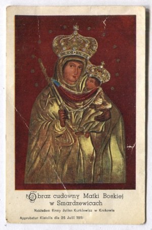 Immagine miracolosa della Vergine Maria a Smardzewice. 1911.