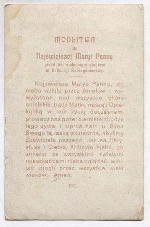 PAMIATKA jubilea 300 rokov založenia hrobu Panny Márie v Kalwarii Zebrzydowskej. [1911].