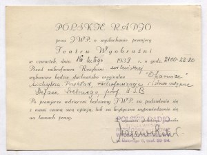 Matériaux pour l'histoire de la radio polonaise à Lviv. 1930s.