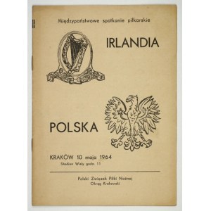 [SPORT, soccer 1]. The program of the interstate football meeting Ireland-...