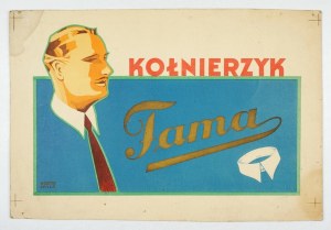 [FAMA, pokovování - billboard]. Fama límec. [před rokem 1939?] Forma. 18,5x27,...