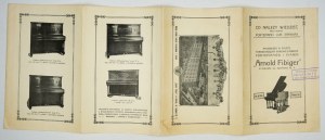 [FIBIGER, pianos - catalogue]. Que faut-il savoir lors de l'achat d'un ou de plusieurs pianos ? Kalisz [pas avant 1928]...