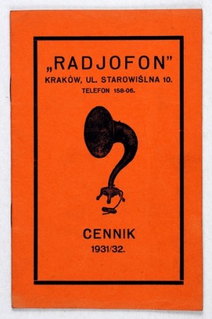 [RADIOFON, radios - price list]. 