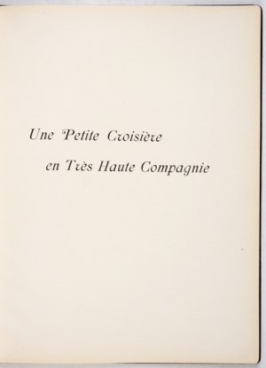 Description du voyage dans l'Adriatique de I. Korwin-Milewski en 1899.