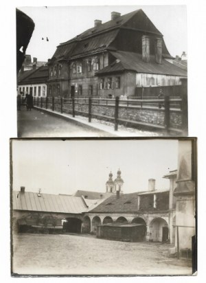 [BIELSKO-BIALA - in the city - situational and view photographs]. [1st half of the 20th century]. Set of 2 photographs form....