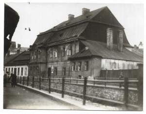 [BIELSKO-BIALA - in the city - situational and view photographs]. [1st half of the 20th century]. Set of 2 photographs form....